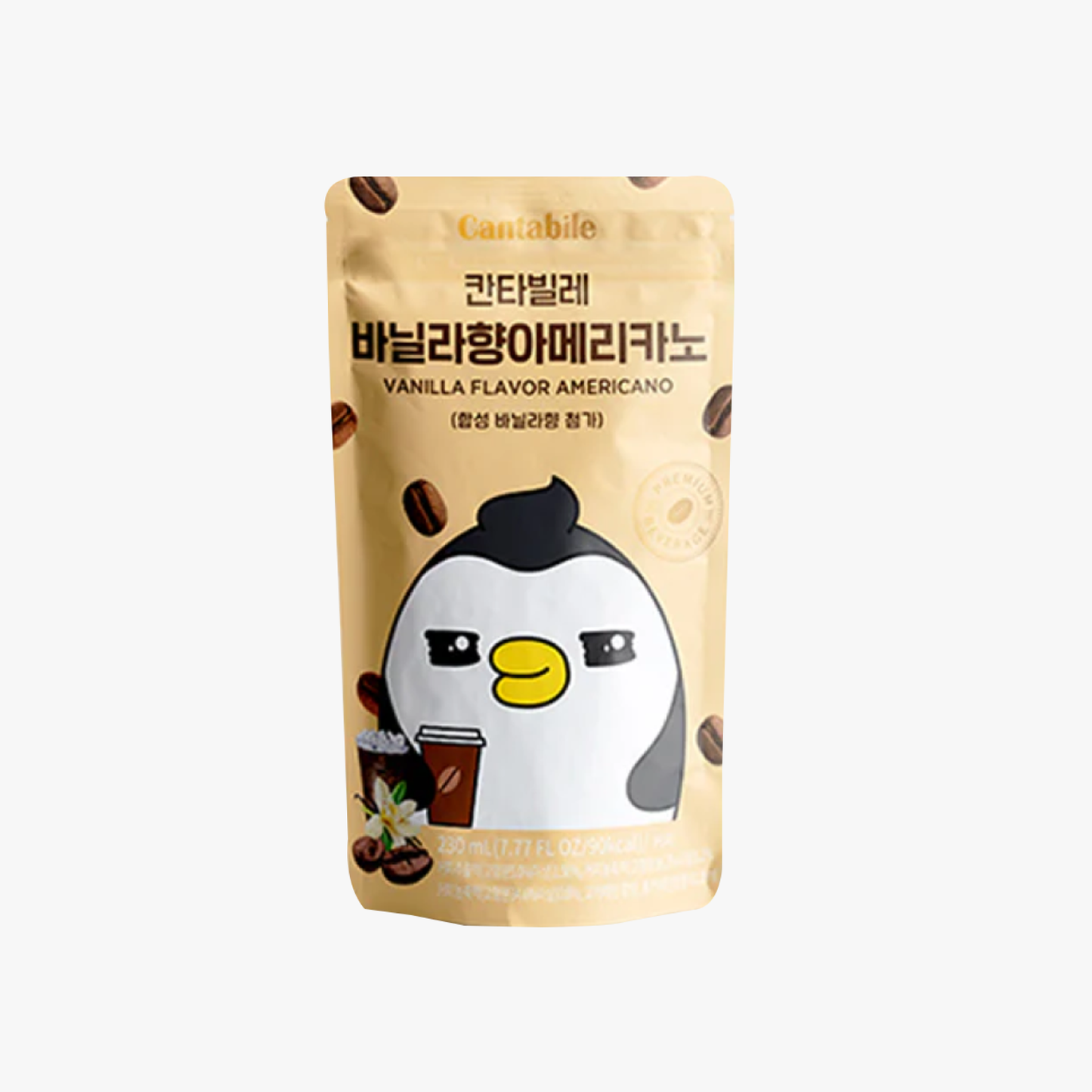 Cantabile Café Americano Vainilla Coreano – 230ml × 50 Unidades