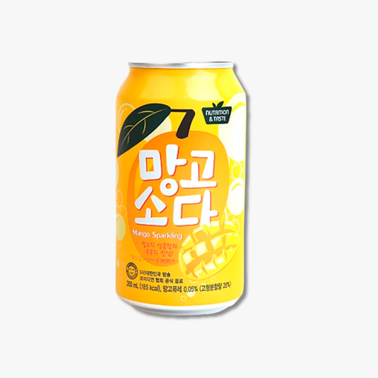 Mango Soda Soda Coreana de Mango – 350ml × 24 Unidades