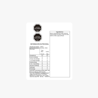 Plum Soda Soda Coreana de Ciruela – 350ml × 24 Unidades