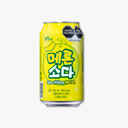 Melon Soda Soda Coreana de Melón – 350ml × 24 Unidades