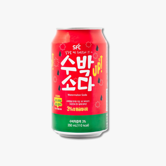 Watermelon Soda Soda Coreana de Sandía – 350ml × 24 Unidades