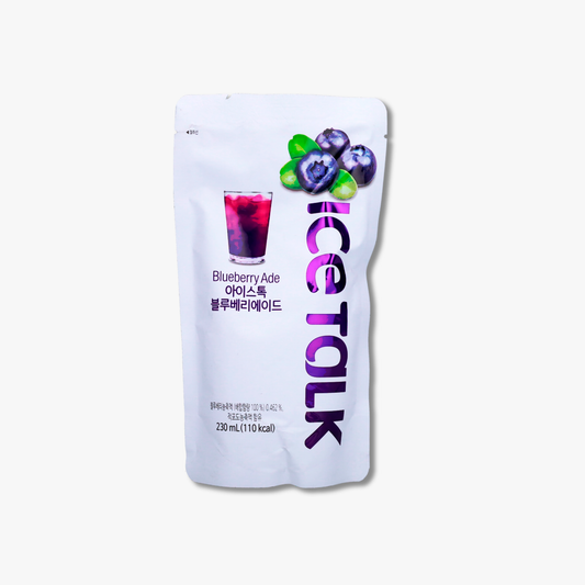 Ice Talk ade coreano arandano importado de corea 230ml pouch caja 50 unidades Bogl Bogl