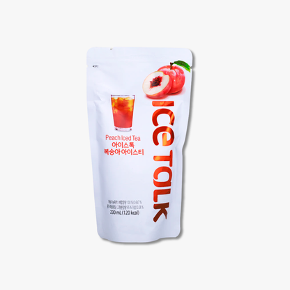 Ice Talk Peach Iced Tea Té Helado Coreano de Durazno – 230ml × 50 Unidades