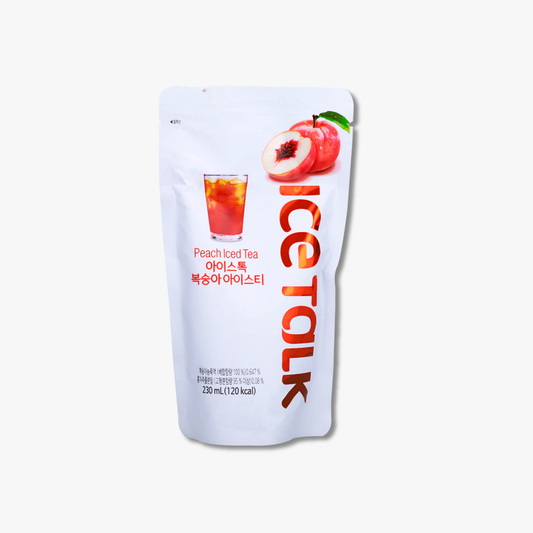 Ice Talk Peach Iced Tea Té Helado Coreano de Durazno – 230ml × 50 Unidades