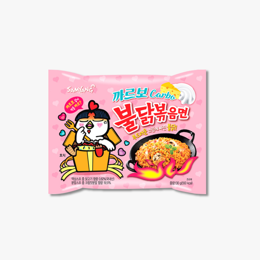 Buldak Carbonara Bokkeum Myeon – 130g × 32 Unidades