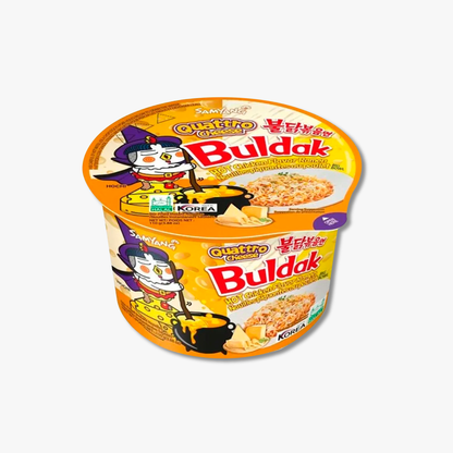 Buldak 4 Quesos Bokkeum Myeon en Vaso – 110g × 16 Unidades