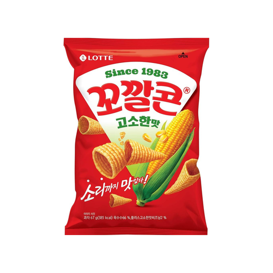 Kkokkal Corn Savory snack coreano importado de corea 67g paquete caja 12 unidades Bogl Bogl