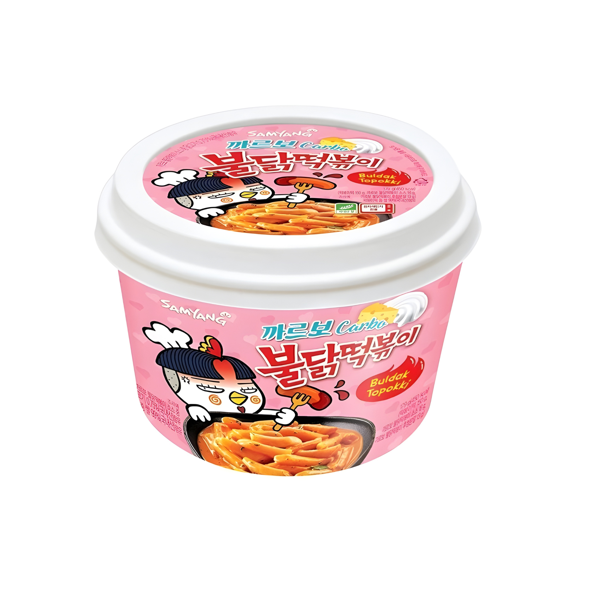 Buldak tteokbokki coreano carbonara importado de corea pote caja 16 unidades Bogl Bogl