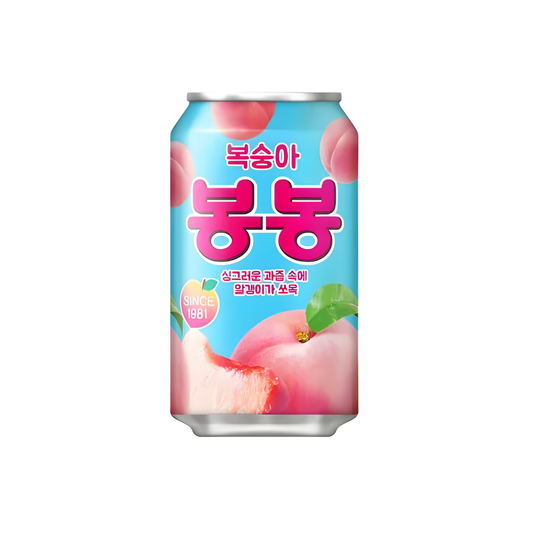 jugo coreano durazno producto importado de corea 340ml lata caja 24 unidades Bogl Bogl