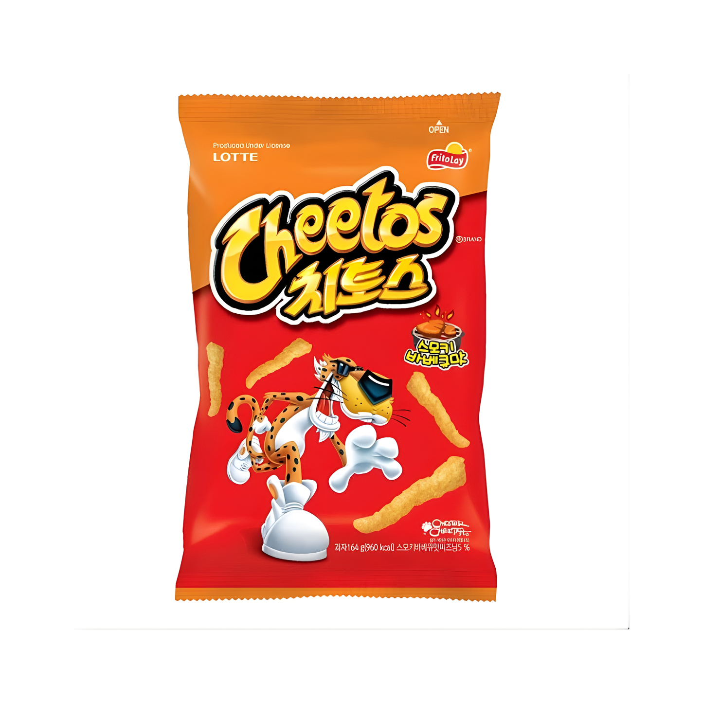 Cheetos Barbecue snack coreano importado de corea 82g paquete caja 12 unidades Bogl Bogl